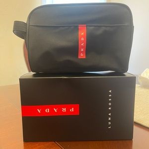 Prada Luna Rossa NEW in Box Black Toiletry Bag